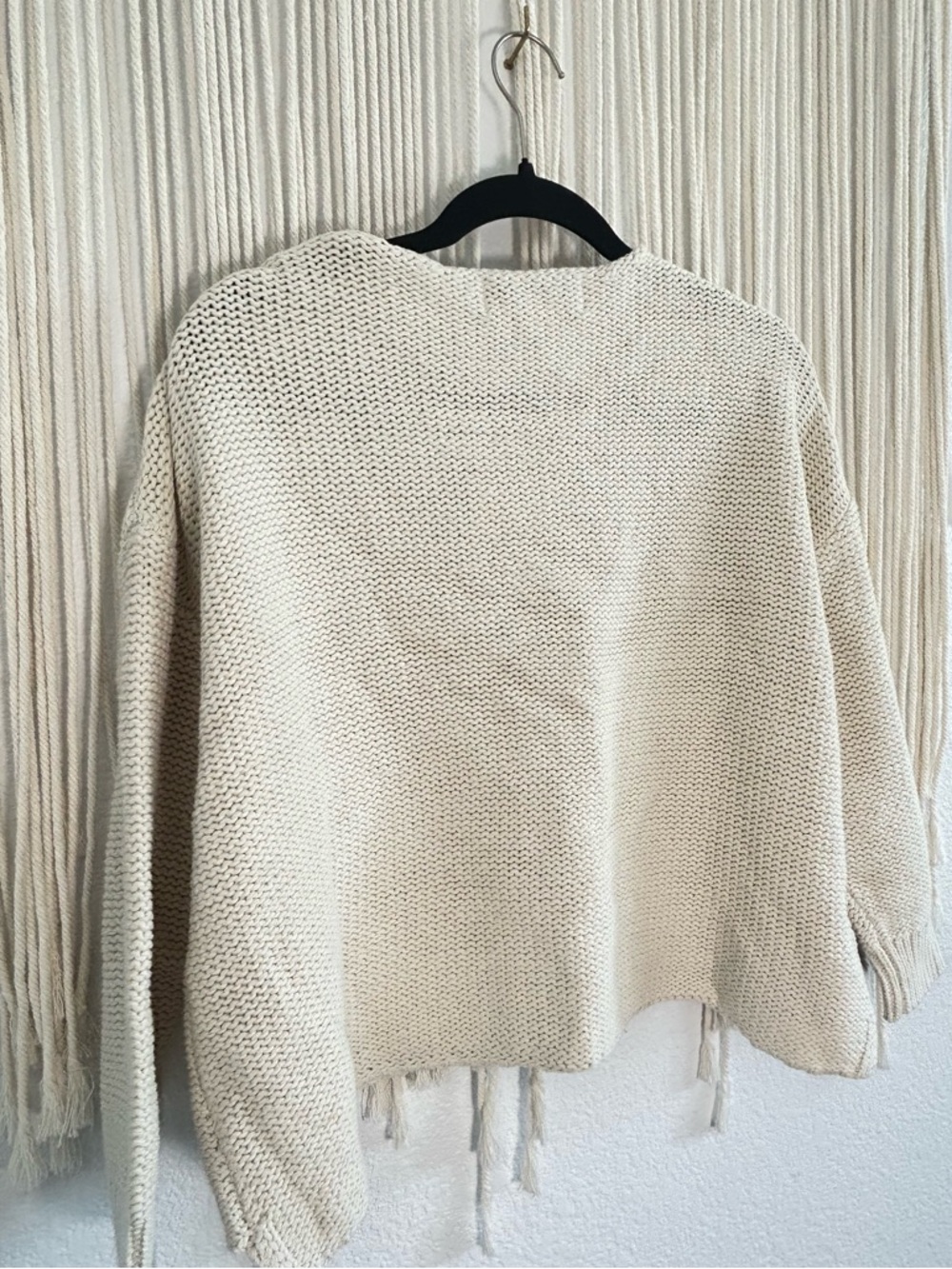 Vintage Havana Cream 'Island Escape' Knit Sweater with Pink embroidered Script - Picture 5 of 7